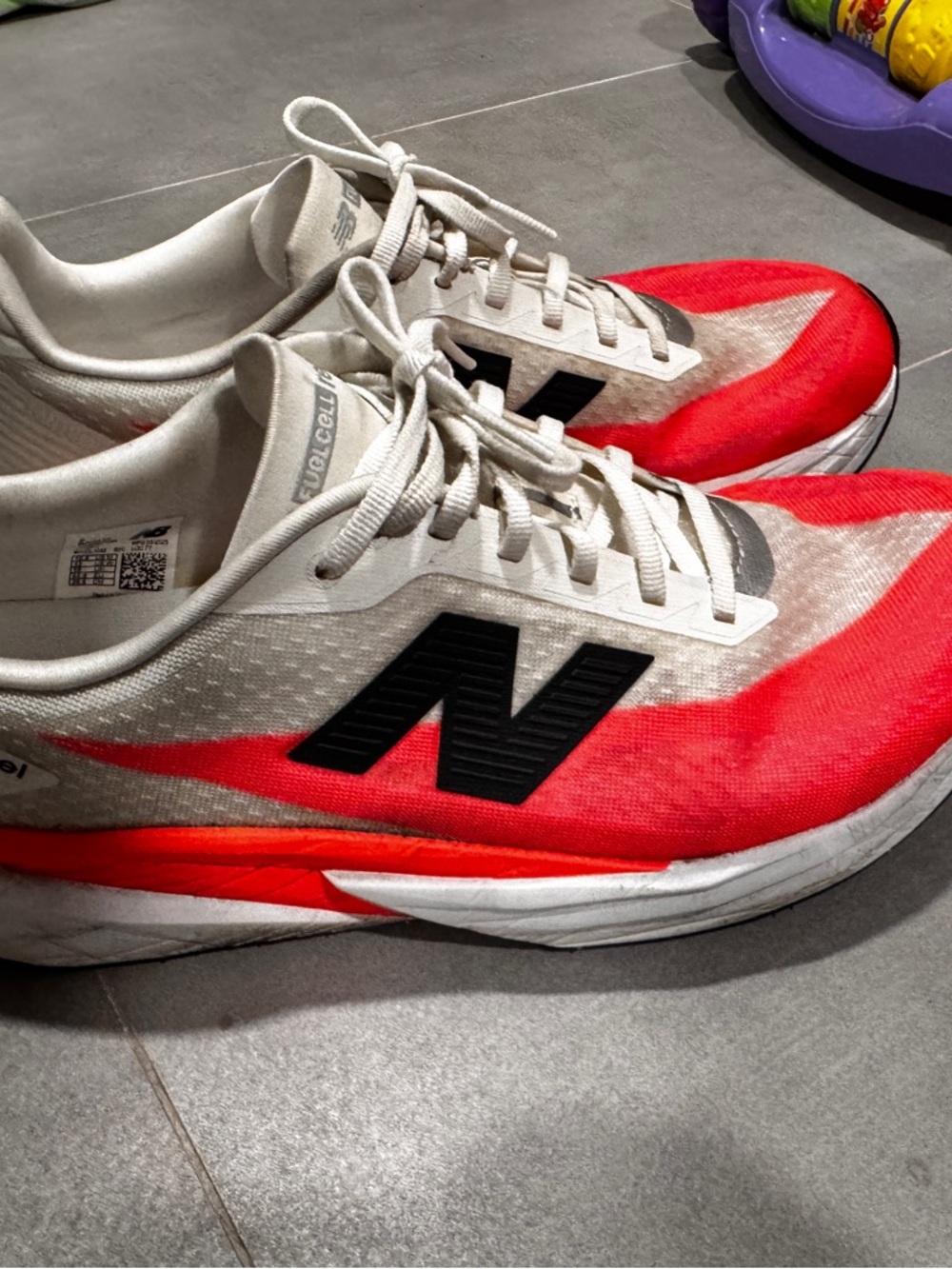 New Balance Men’s Athletic Shoes - White & Red